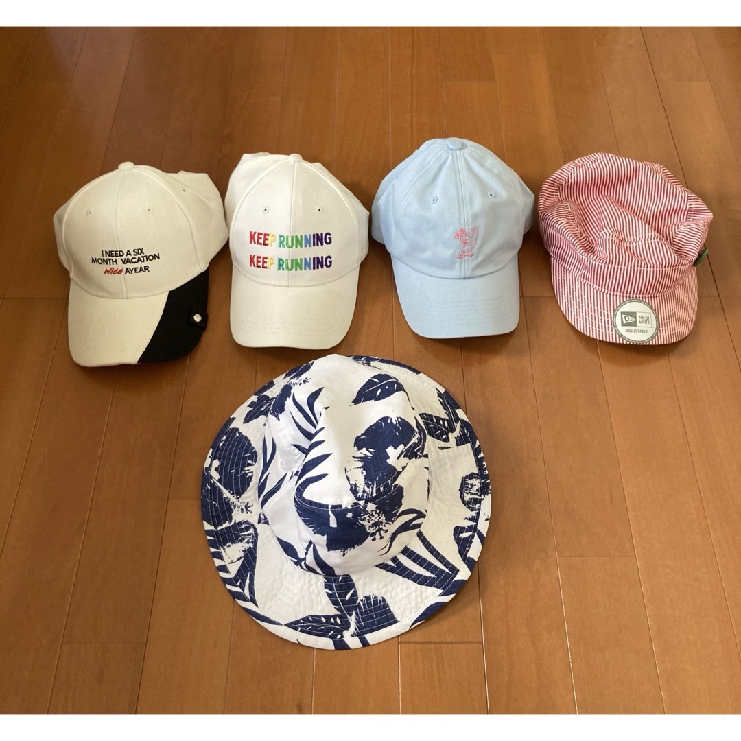 NEW ERA(ニューエラー)の【まとめ売り】女の子　ガールズ　帽子 キッズ/ベビー/マタニティのこども用ファッション小物(帽子)の商品写真