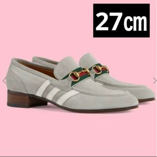 Gucci - GUCCI adidas メンズ ビッド スウェード ローファー  グレー  8