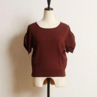 TOCCO closet -  tocco closet トッコ ♡ 肩りぼん付きリブニット プルオーバー