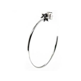 クロムハーツ(Chrome Hearts)のクロムハーツ CHROME HEARTS ■ 【 HOOP STAR 】 スター フープ ピアス　32646(ピアス(片耳用))