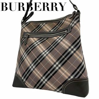 バーバリーブルーレーベル(BURBERRY BLUE LABEL)の美品　バーバリーブルーレーベル　Q　ショルダーバッグ　ノバチェック　キャンバス(ショルダーバッグ)