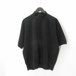 ニードルス(Needles)の NEEDLES 22ss S/S MOCK NECK TEE PE/PU BLACK Size-L 02222CS01 (Tシャツ/カットソー(半袖/袖なし))