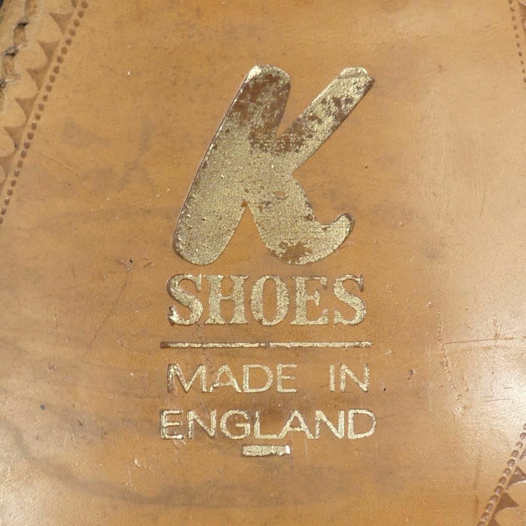 イギリス製 KSHOES ケーシューズ 25.5 本革 レザー 靴 NR3781 メンズの靴/シューズ(ブーツ)の商品写真