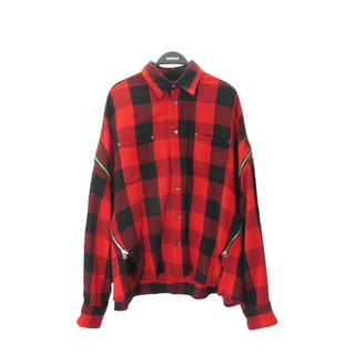 FACETASM 20ss ZIPPER CHECK SHIRT