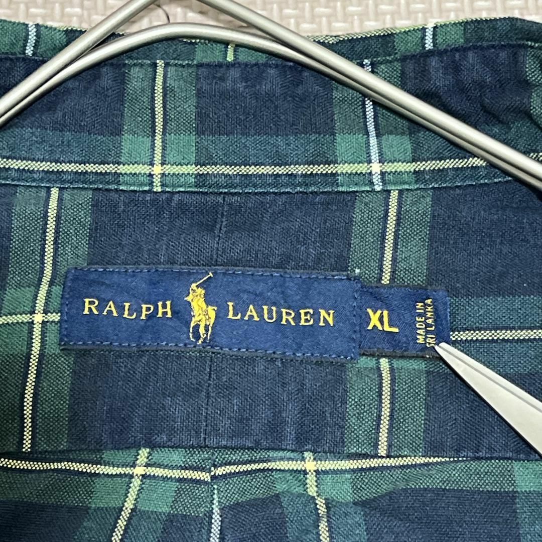 Ralph Lauren(ラルフローレン)のラルフローレン BD長袖シャツ ポニー刺繍 チェック グリーン a39 メンズのトップス(シャツ)の商品写真