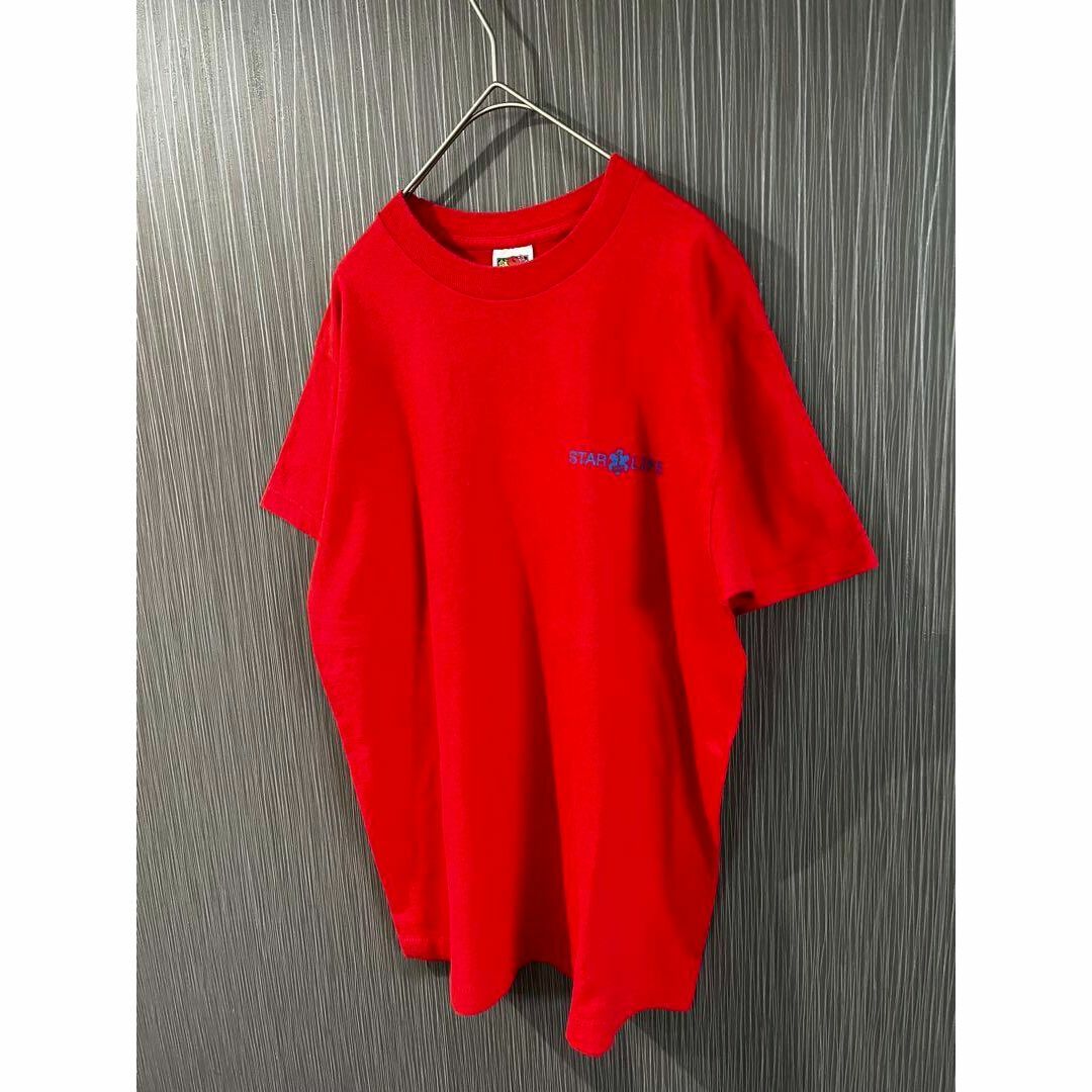 FRUIT OF THE LOOM(フルーツオブザルーム)のフルーツオブザルーム　USA製　プリントTシャツ　赤 メンズのトップス(Tシャツ/カットソー(半袖/袖なし))の商品写真