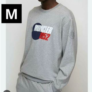 モンクレール(MONCLER)のMoncler 1952  Crewneck With Logo gray M(スウェット)