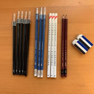 【13本セット】文房具/筆記用具（鉛筆）と消しゴムまとめ売り(その他)