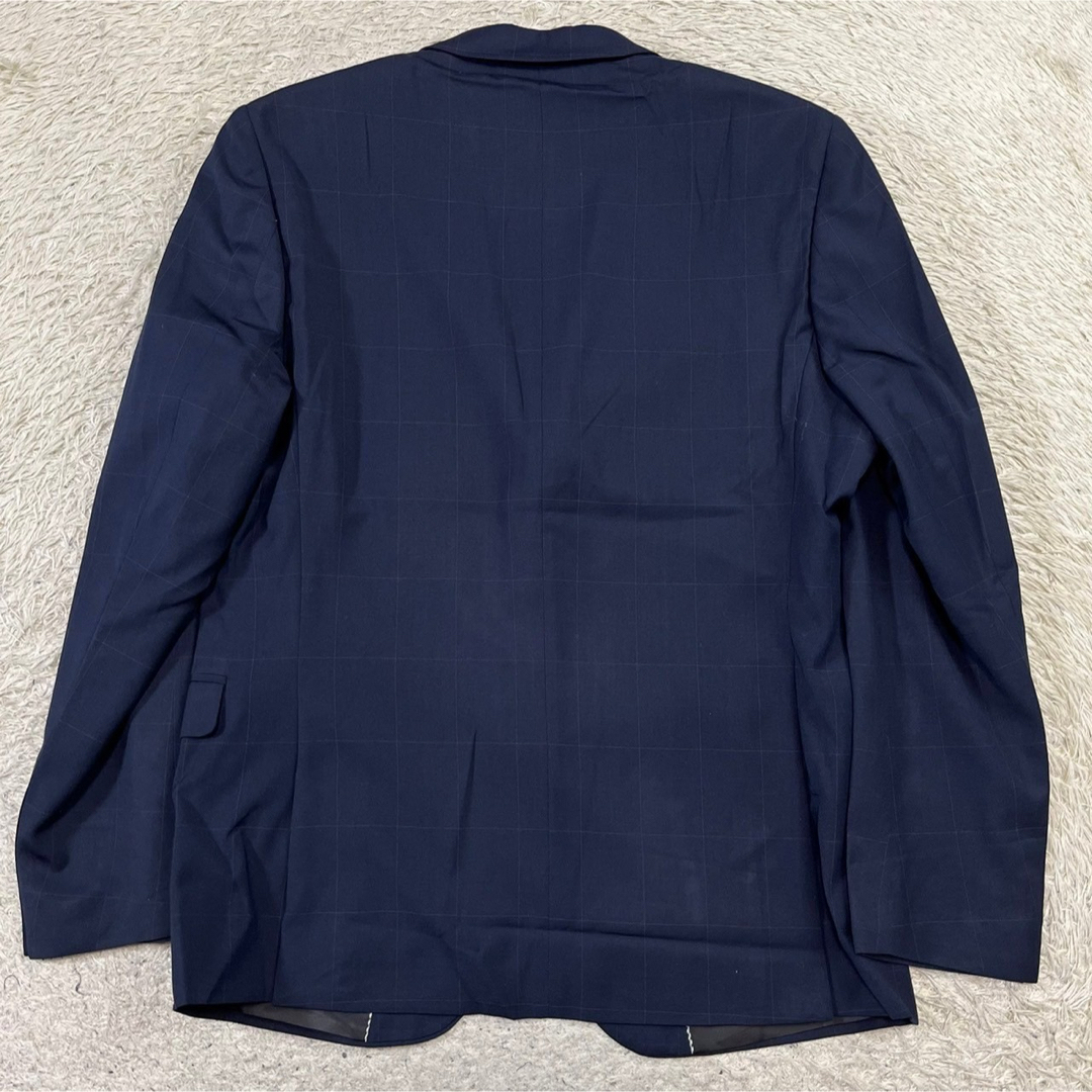 【新品】CEEN  シーン　スーツ　3ピース　チェック　ネイビー　2XL メンズのスーツ(セットアップ)の商品写真