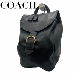 コーチ(COACH)の美品　COACH オールドコーチ　Q　4134　レザー　リュック　ゴールド金具(リュック/バックパック)