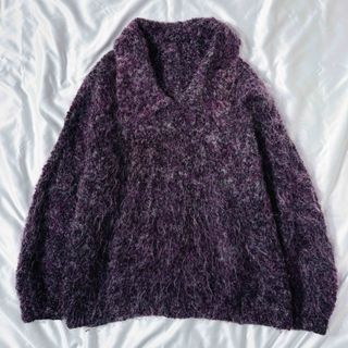 ヴィンテージ(VINTAGE)のグランジ VINTAGE モヘアテイスト シャギーニット(ニット/セーター)