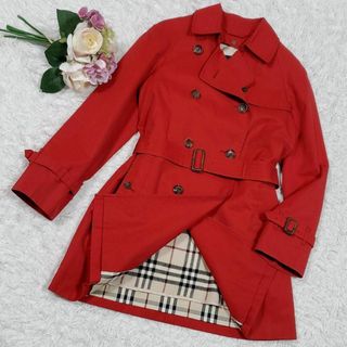 バーバリー(BURBERRY) コート(レッド/赤色系)の通販 200点以上 バーバリー(BURBERRY) コート(レッド/赤色系)の通販 200点以上