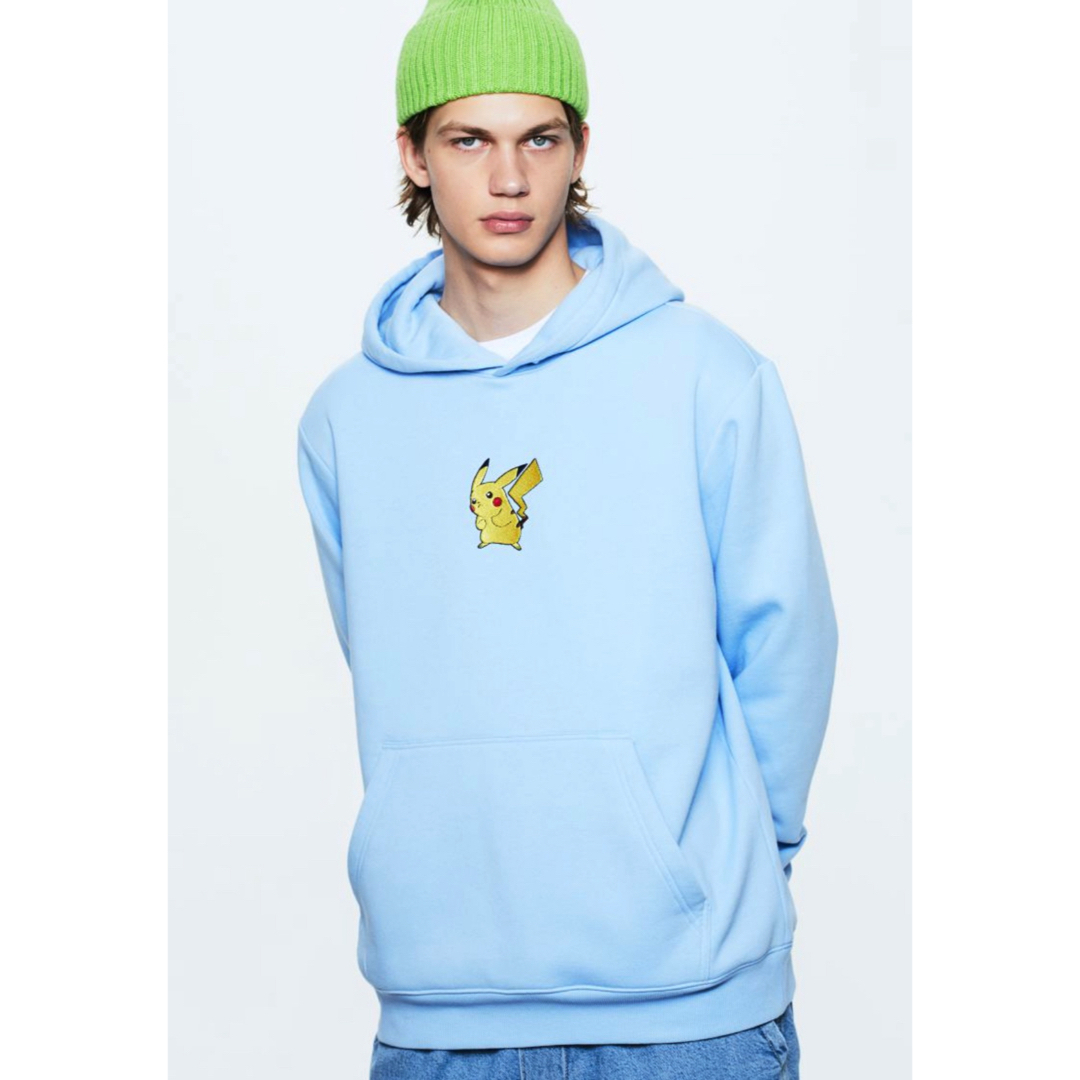 H&M(エイチアンドエム)の新品 H&M × ポケモン Pokemon ピカチュウ パーカー XL メンズのトップス(パーカー)の商品写真