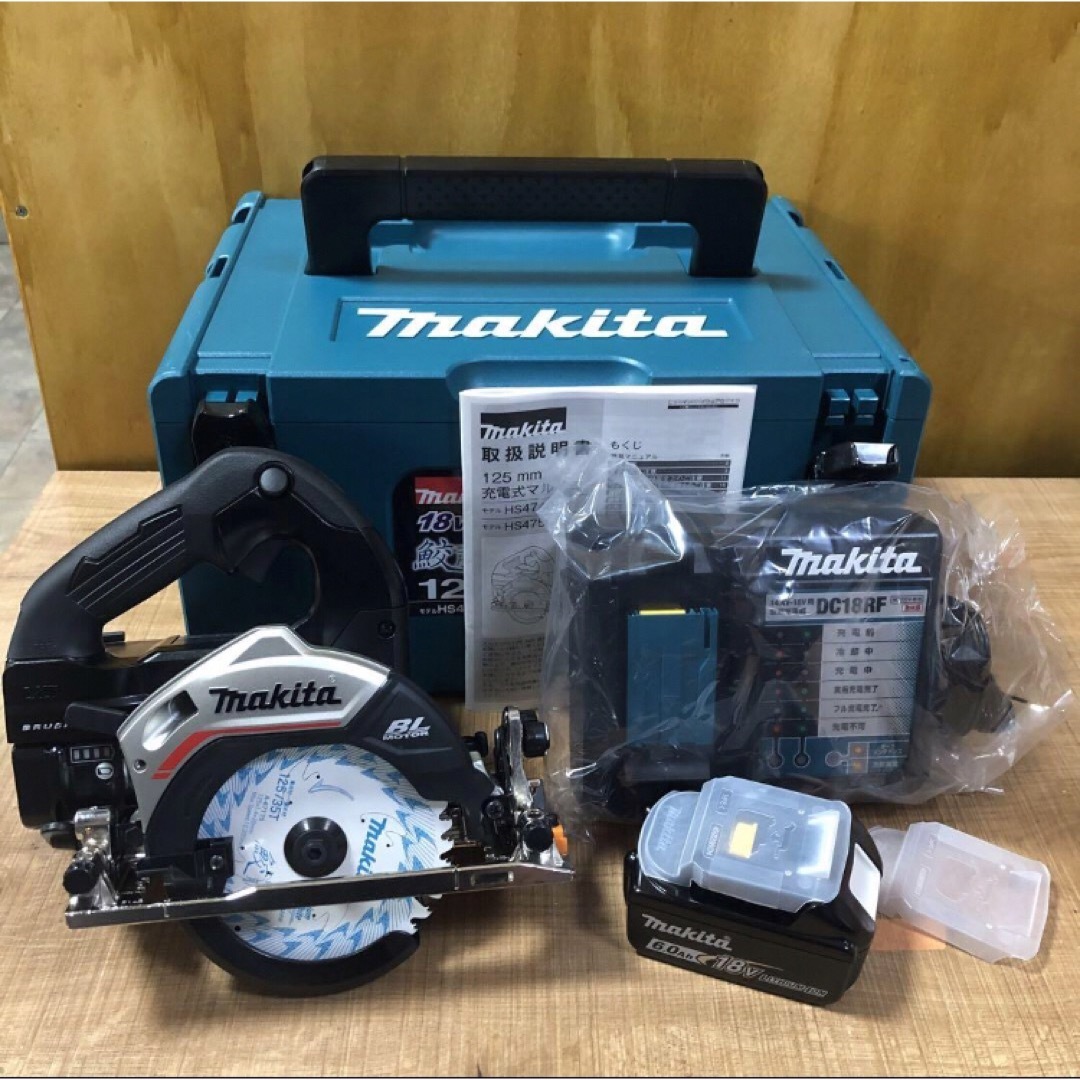 Makita(マキタ)の未使用※領収書 発可 makita マキタ 充電式マルノコ HS474DRGXB 自動車/バイクのバイク(工具)の商品写真