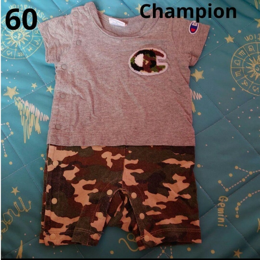 Champion(チャンピオン)の60 チャンピオン ロンパース キッズ/ベビー/マタニティのベビー服(~85cm)(ロンパース)の商品写真