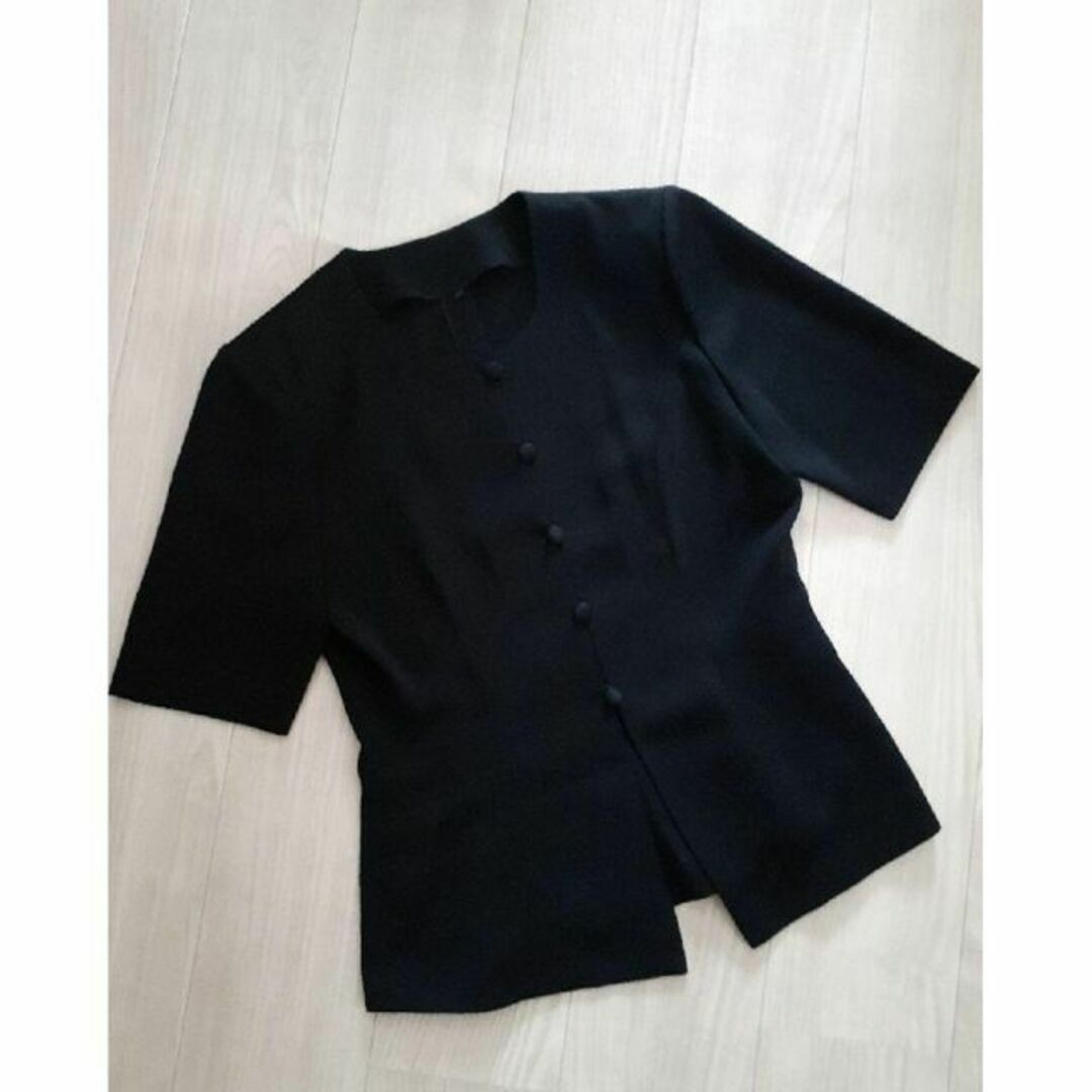 ブラックフォーマル喪服スーツ3点セット&バッグ レディースのフォーマル/ドレス(礼服/喪服)の商品写真