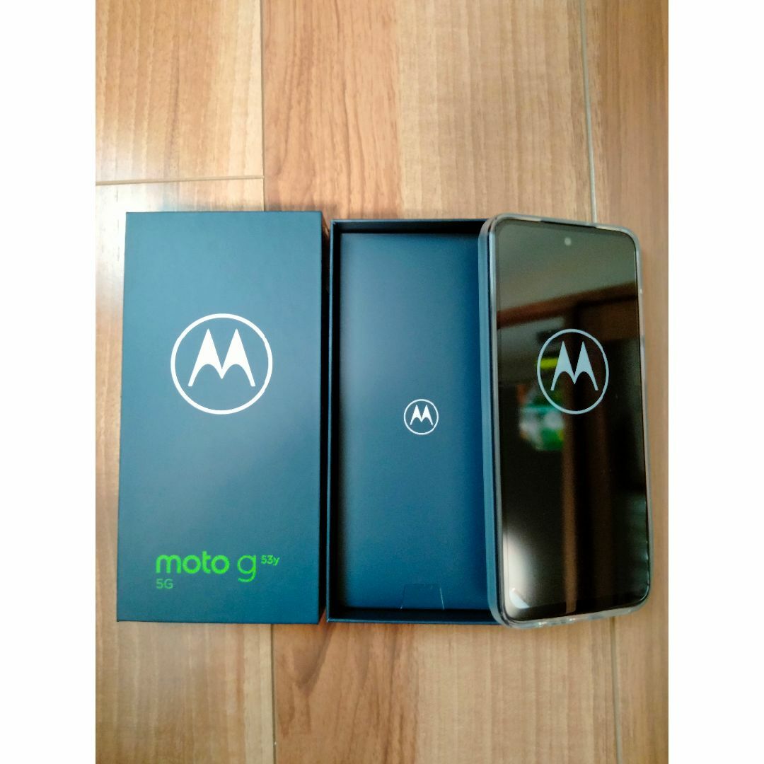 Motorola(モトローラ)の【新品未使用】moto g53y 5G（インクブラック) スマホ/家電/カメラのスマートフォン/携帯電話(スマートフォン本体)の商品写真