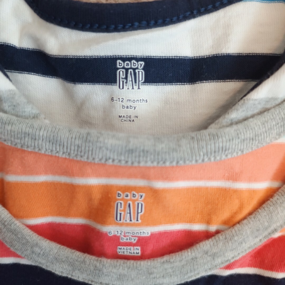 GAP(ギャップ)のGAP ２枚セット！ノースリーブウェア キッズ/ベビー/マタニティのベビー服(~85cm)(タンクトップ/キャミソール)の商品写真