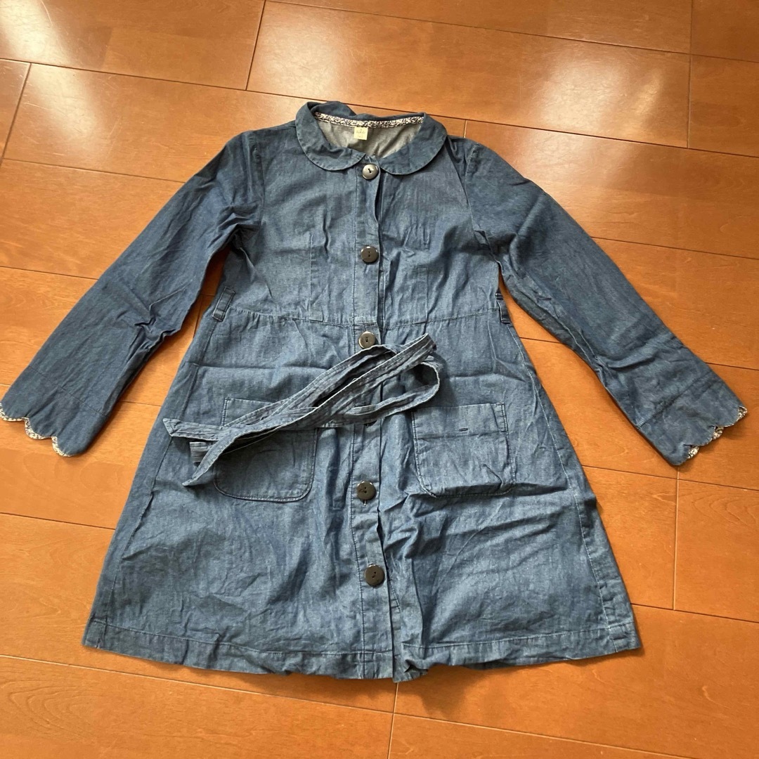 apres les cours(アプレレクール)の【140】アプレレクール　薄手デニムワンピース キッズ/ベビー/マタニティのキッズ服女の子用(90cm~)(ワンピース)の商品写真