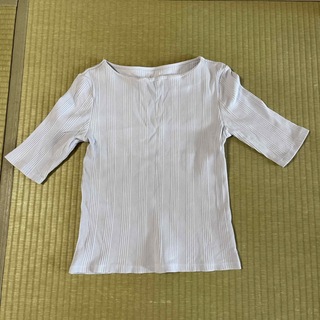 トップス　半袖　Tシャツ　レディース　薄紫　ラベンダー(Tシャツ(半袖/袖なし))