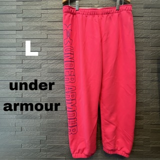 アンダーアーマー(UNDER ARMOUR)のアンダーアーマー AU ハーフパンツ L ピンク 半ズボン スウェット 7部丈(ウェア)