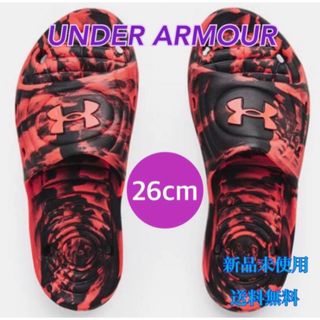 アンダーアーマー(UNDER ARMOUR)のアンダーアーマー UA M Locker IV SL サンダル 26cm 新品赤(サンダル)