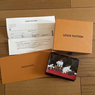 ルイヴィトン(LOUIS VUITTON)のヴィトン ポルトフォイユヴィクトリーヌ モノグラム ミニ財布 折財布 シロクマ(財布)