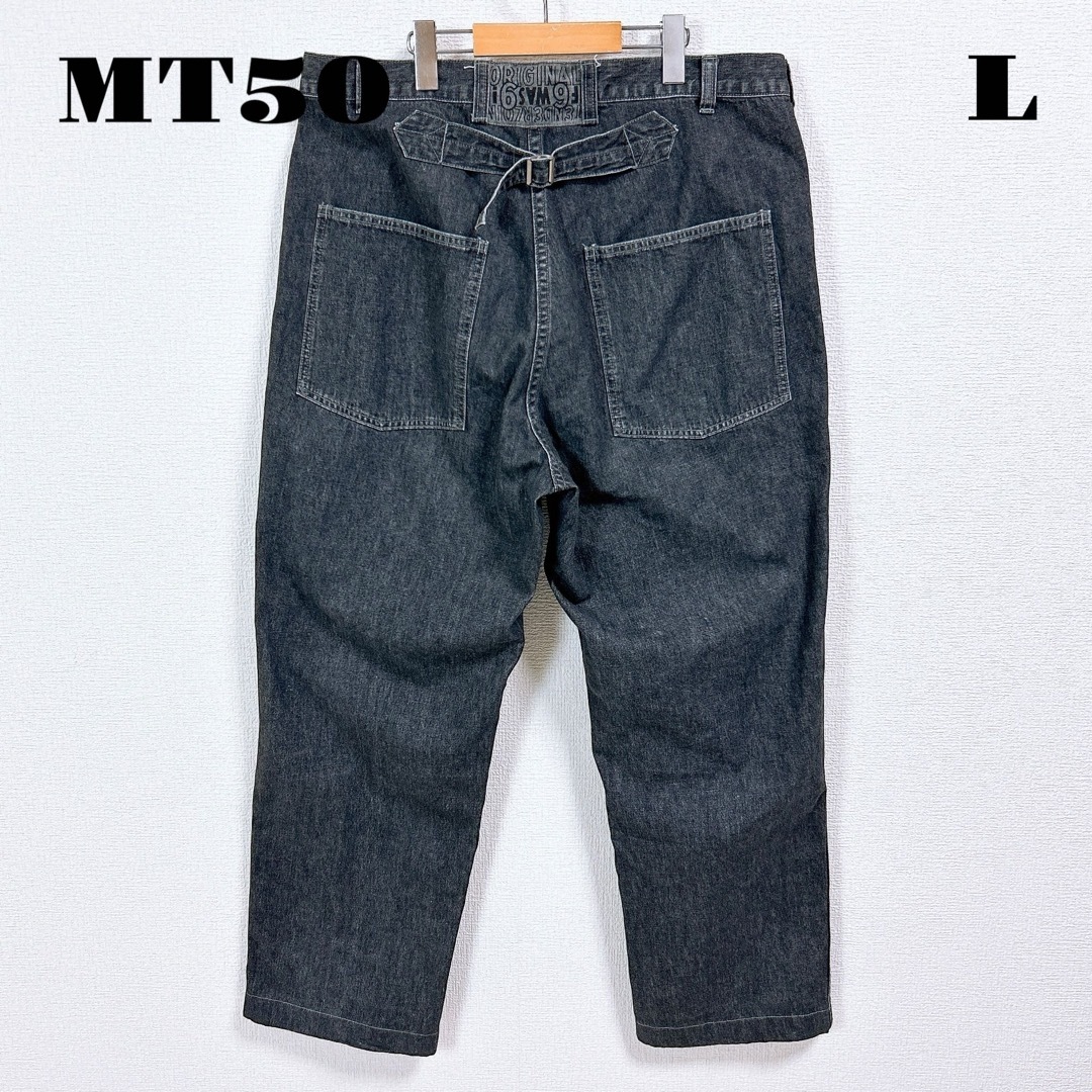 TENDERLOIN(テンダーロイン)の希少品！ TENDERLOIN DENIM デニム トラウザーズ ブラック黒 L メンズのパンツ(デニム/ジーンズ)の商品写真