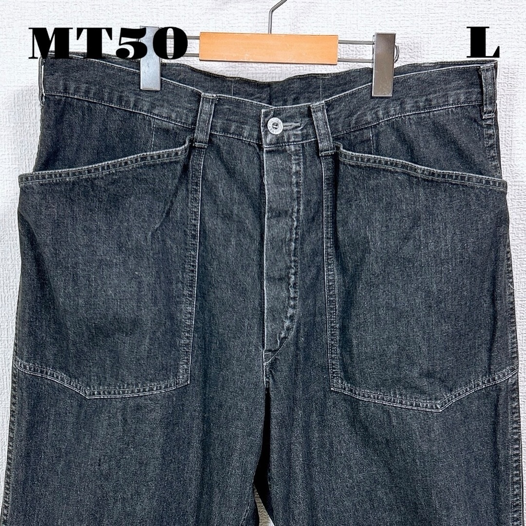 TENDERLOIN(テンダーロイン)の希少品！ TENDERLOIN DENIM デニム トラウザーズ ブラック黒 L メンズのパンツ(デニム/ジーンズ)の商品写真