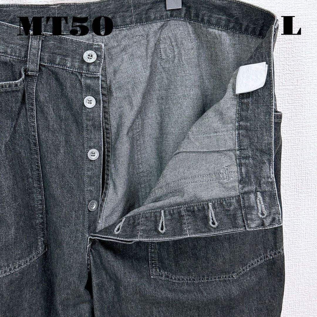 TENDERLOIN(テンダーロイン)の希少品！ TENDERLOIN DENIM デニム トラウザーズ ブラック黒 L メンズのパンツ(デニム/ジーンズ)の商品写真