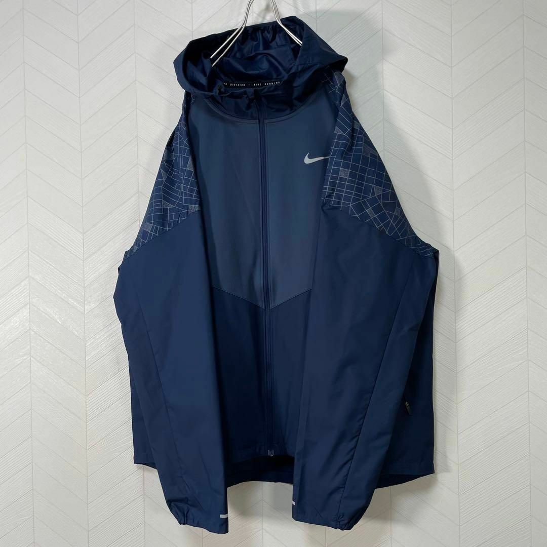 NIKE(ナイキ)のNIKE トラックジャケット セットアップ 切替え 上下 ビックスウッシュ 柄 メンズのジャケット/アウター(ナイロンジャケット)の商品写真