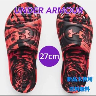 アンダーアーマー(UNDER ARMOUR)のアンダーアーマー UA M Locker IV SL サンダル 27cm 新品赤(サンダル)