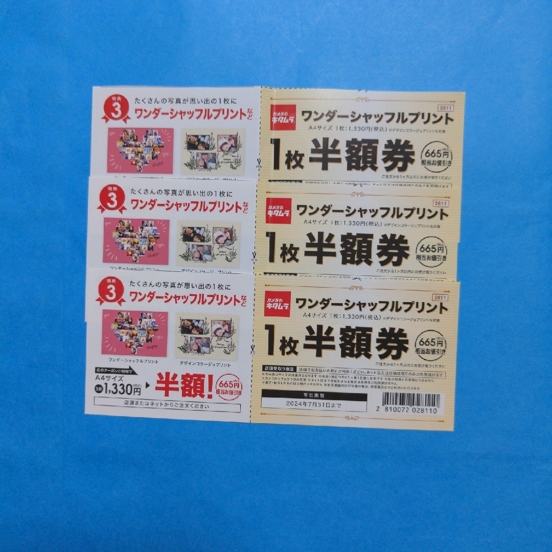 カメラのキタムラ　割引券 チケットの優待券/割引券(その他)の商品写真