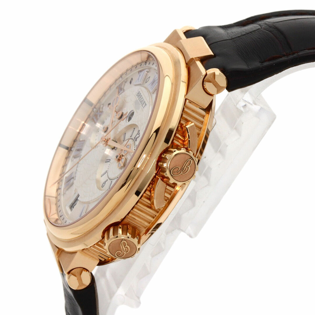 Breguet(ブレゲ)のBreguet 5547BR/12/9ZU マリーン アラーム ミュージカル 腕時計 K18PG 革 ローズゴールド メンズ メンズの時計(腕時計(アナログ))の商品写真