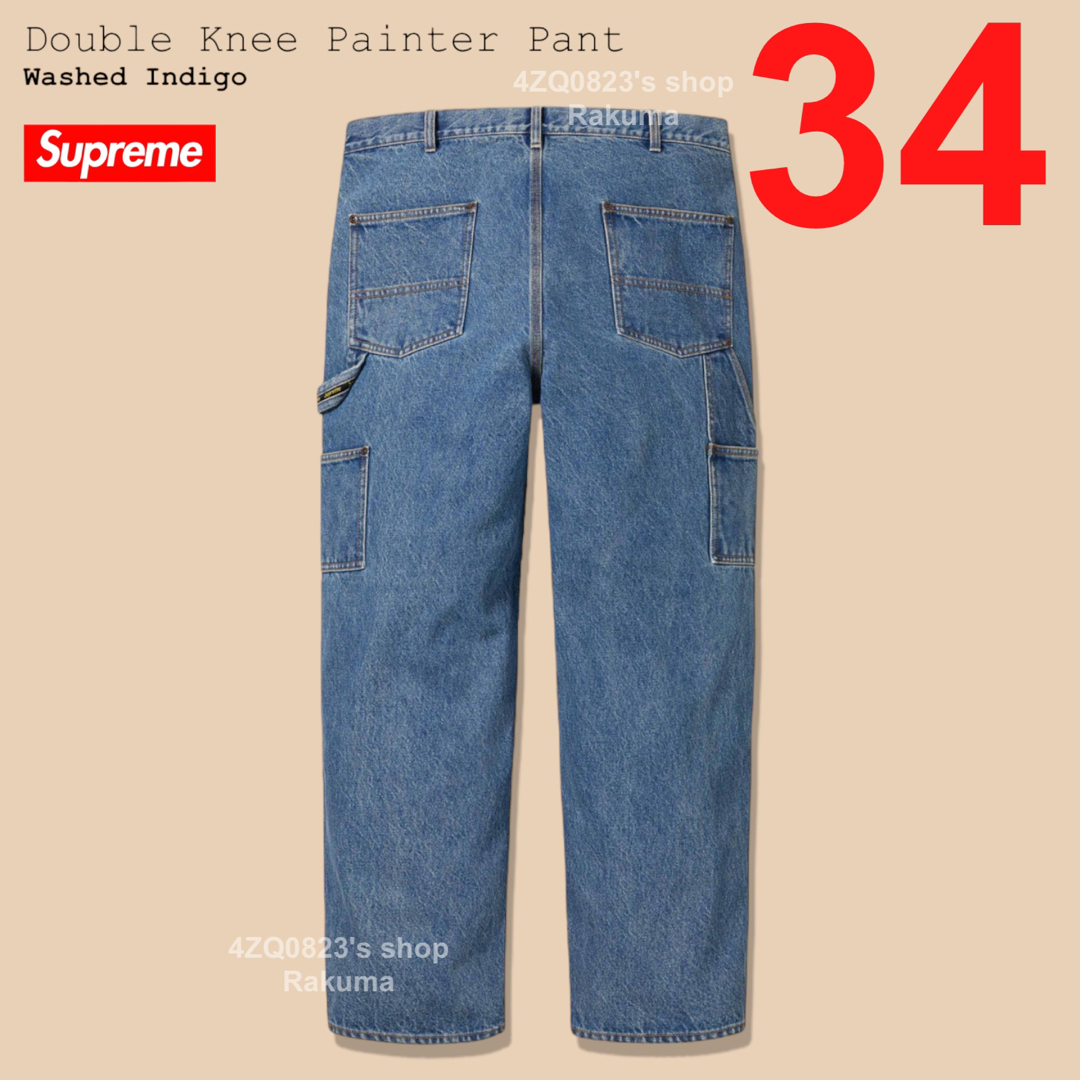 Supreme(シュプリーム)のSupreme Double Knee Painter Pant 34 メンズのパンツ(デニム/ジーンズ)の商品写真