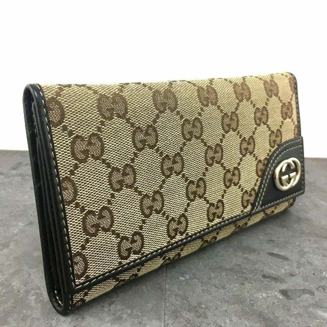 Gucci(グッチ)の極美品 GUCCI 長財布 181595 インターロッキング 355 レディースのファッション小物(財布)の商品写真