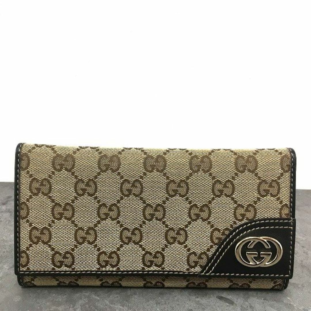 Gucci(グッチ)の極美品 GUCCI 長財布 181595 インターロッキング 355 レディースのファッション小物(財布)の商品写真