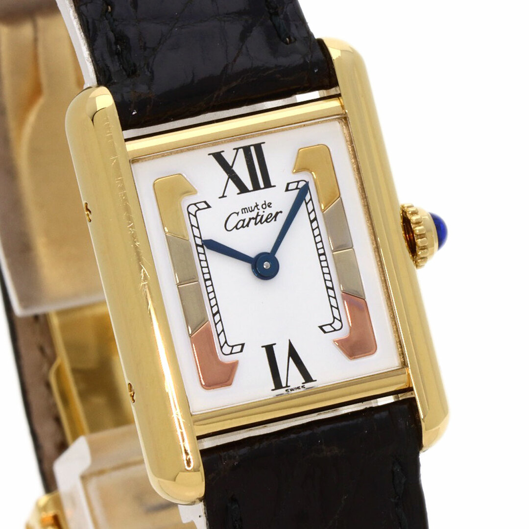 Cartier(カルティエ)のCARTIER W1006354 マストタンク 腕時計 GP 革 レディース レディースのファッション小物(腕時計)の商品写真