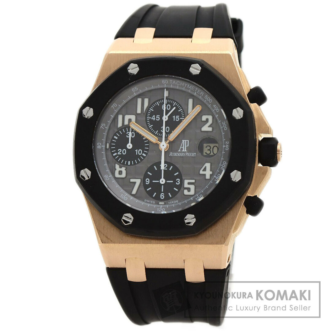 AUDEMARS PIGUET(オーデマピゲ)のAUDEMARS PIGUET 25940OK.OO.D002CA.01.A ロイヤルオーク オフショア クロノグラフ 腕時計 K18PG ラバー メンズ メンズの時計(腕時計(アナログ))の商品写真