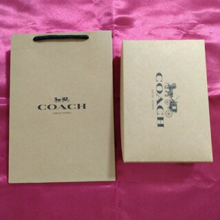 コーチ(COACH)のコーチ 紙袋 化粧箱 セット 新品未使用品(ショップ袋)