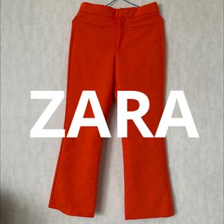 ザラ(ZARA)のZARA スラックスパンツ ザラ オレンジ(その他)