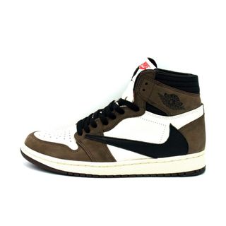 ナイキ(NIKE)のナイキ NIKE × トラヴィス スコット Travis Scott ■ 【 AIR JORDAN 1 RETRO HIGH OG CD4487 100 】 エア ジョーダン 1 ハイ スニーカー w18485(スニーカー)