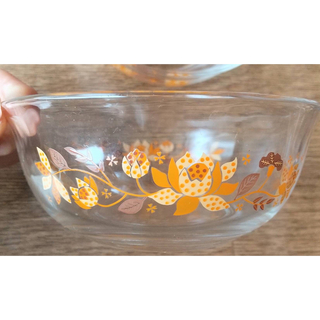 昭和レトロ PARKA GLASS 花柄ガラス食器 PARKAGLASS(食器)