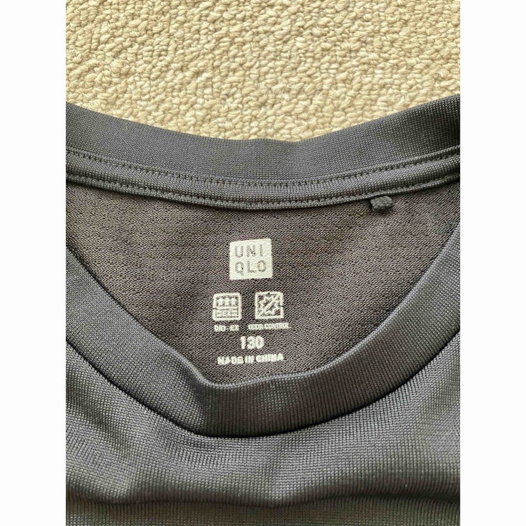 UNIQLO(ユニクロ)のUNIQLO⭐️ドライEX 130クルーネックTシャツ キッズ/ベビー/マタニティのキッズ服男の子用(90cm~)(Tシャツ/カットソー)の商品写真