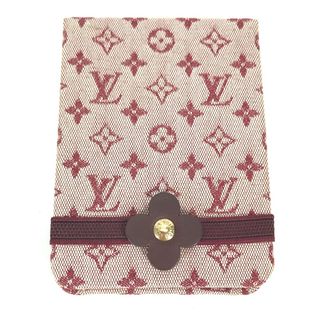 ルイヴィトン(LOUIS VUITTON)のルイヴィトン LOUIS VUITTON カルネPM  R20838 モノグラムミニ  メモ帳 ステーショナリー ノート ノートブック モノグラムミニキャンバス スリーズ レッド 美品(ノート/メモ帳/ふせん)