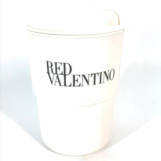 レッドヴァレンチノ RED VALENTINO ロゴ 水筒 ウォーターボトル コップ カップ タンブラー プラスチック ホワイト 未使用