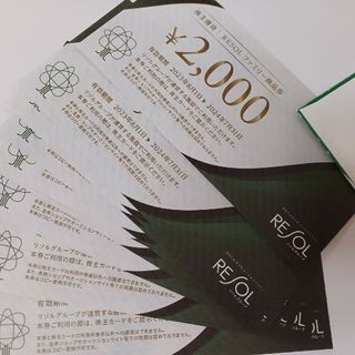 リソル株主優待20000円分(宿泊券)