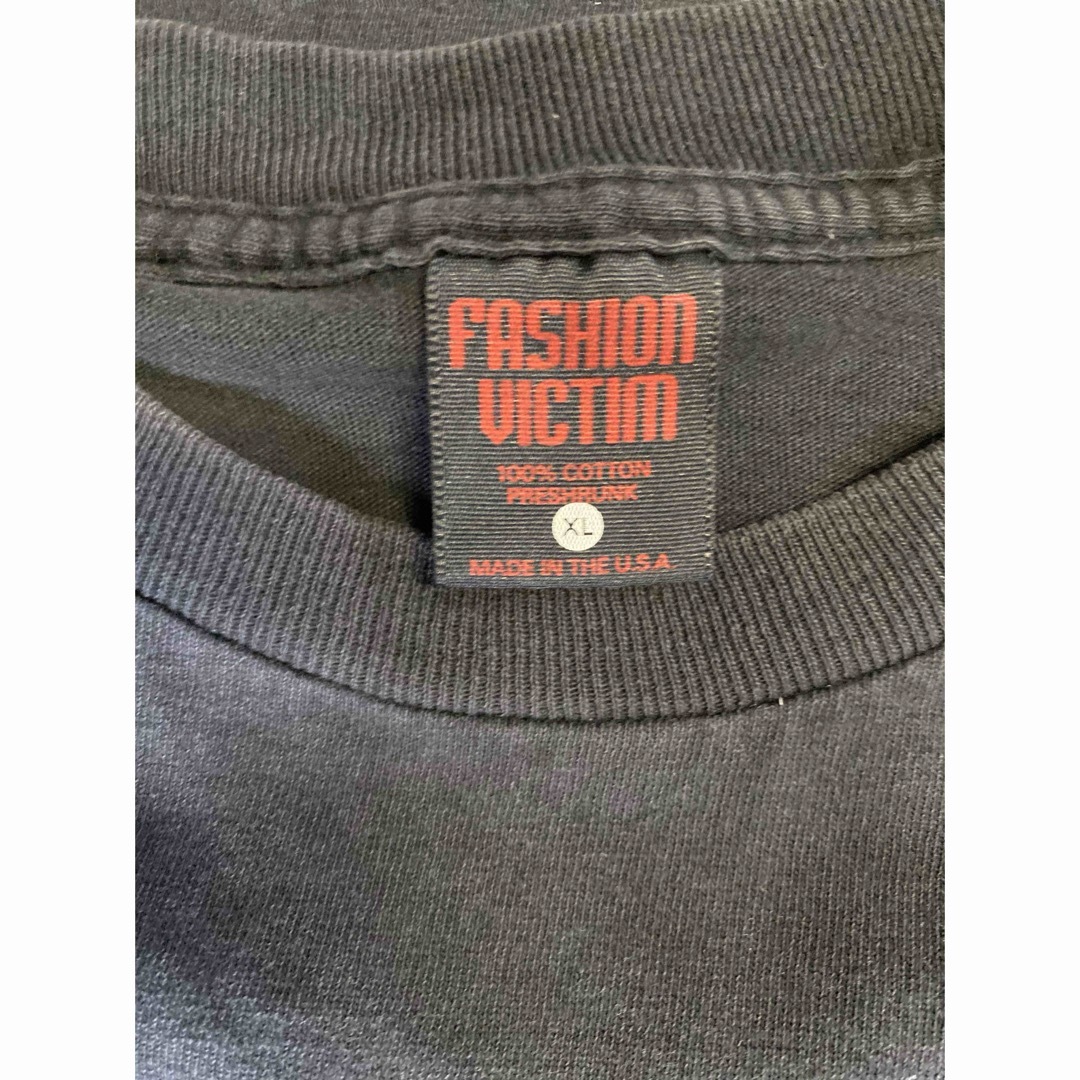 激レア90'S FASHION VICTIM クロスTシャツ ヴィンテージ XL メンズのトップス(Tシャツ/カットソー(半袖/袖なし))の商品写真