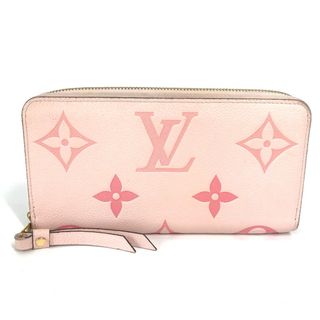 ルイヴィトン(LOUIS VUITTON)のルイヴィトン LOUIS VUITTON ジッピーウォレット M80403 モノグラムアンプラント バイ・ザ・プール ラウンドファスナー 長財布 モノグラムアンプラントレザー ブトンドローズ ピンク(長財布)