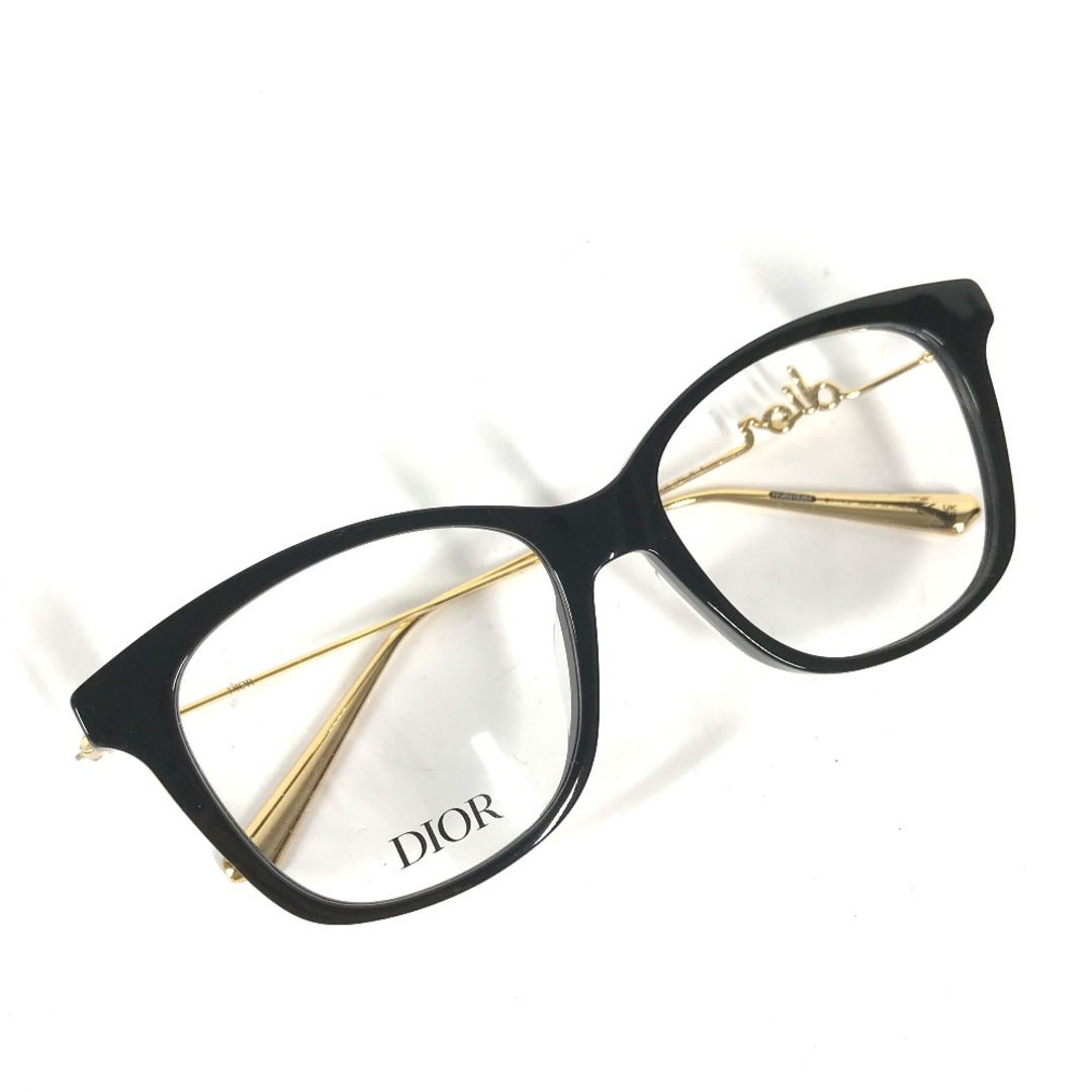 Dior(ディオール)のディオール Dior GemDior ロゴ O BF 1200 メガネ 眼鏡 アイウェア サングラス プラスチック ブラック レディースのファッション小物(サングラス/メガネ)の商品写真